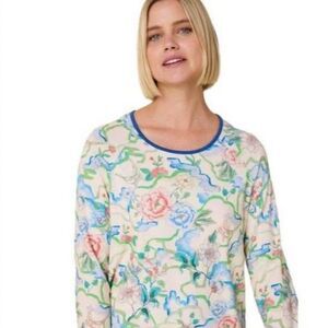 The Cats Pajamas Top Only ! Sz L Pima Cotton Modal